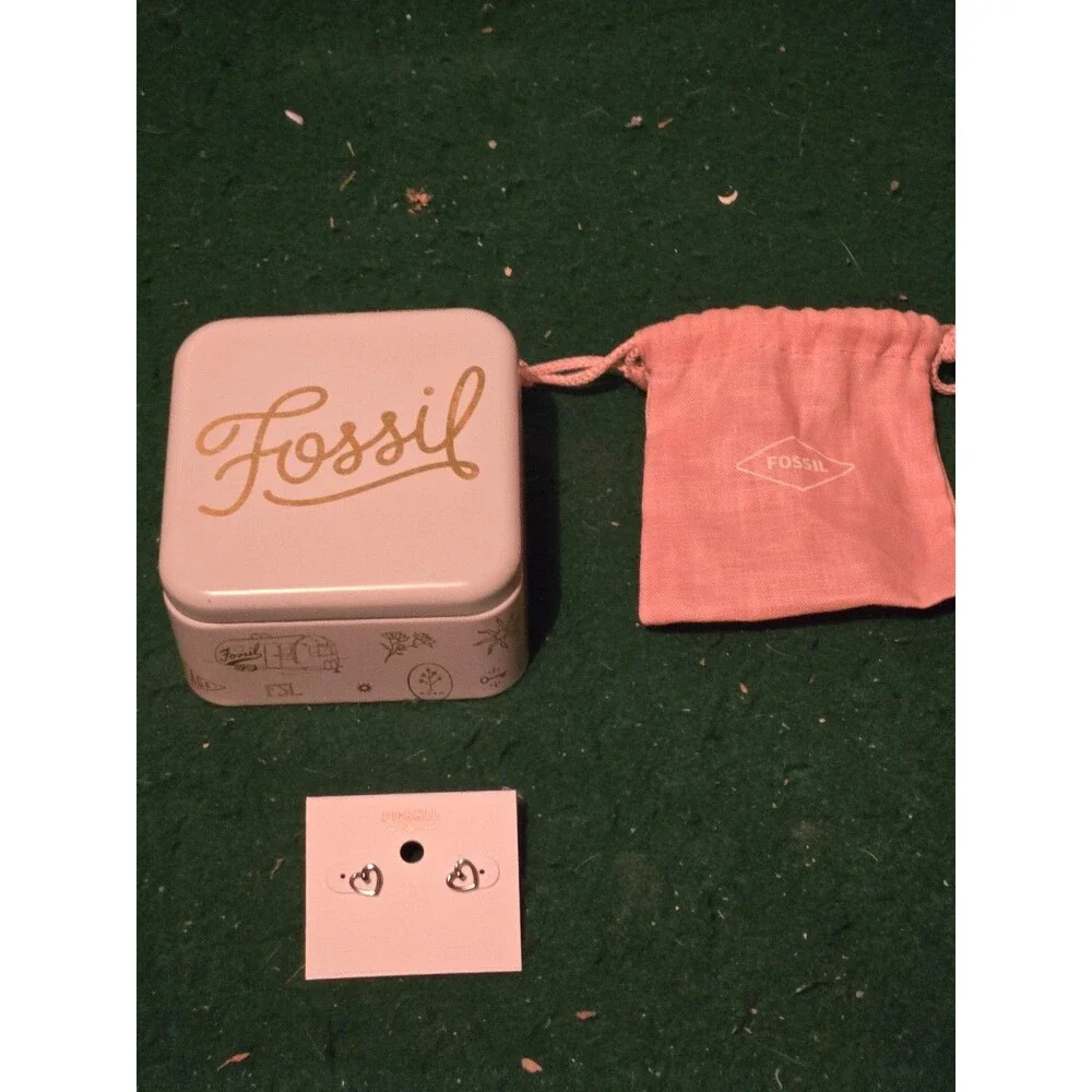 Fossil Heart Earrings (SG-29)
